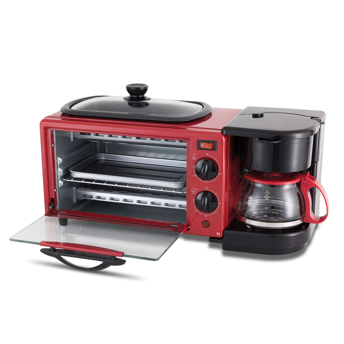 Forno Eletrico Philco 3 Em 1 Pfe09v Forno Cafeteira E Grill Philco