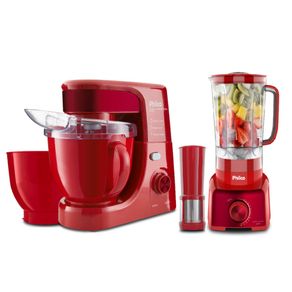Kit Cozinha Philco Chef Vermelha Planetária e Liquidificador Menor preço em Kit Cozinha Philco Chef Vermelha Planetária e Liquidificador