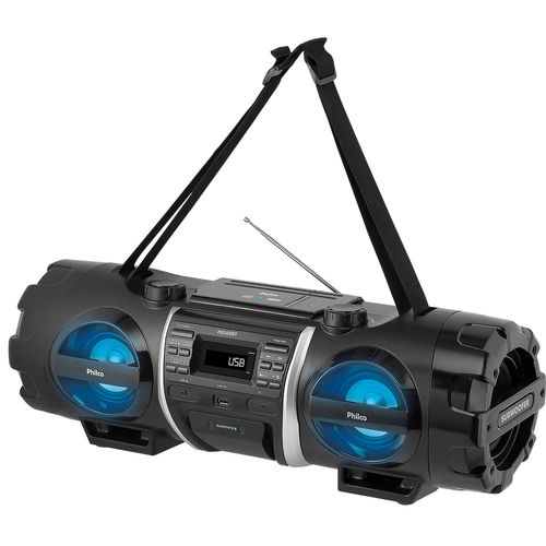Boombox Philco PB500BT USB, MP3, CD, FM 200W - Outlet - Bivolt Menor preço em Boombox Philco PB500BT USB, MP3, CD, FM 200W - Outlet - Bivolt