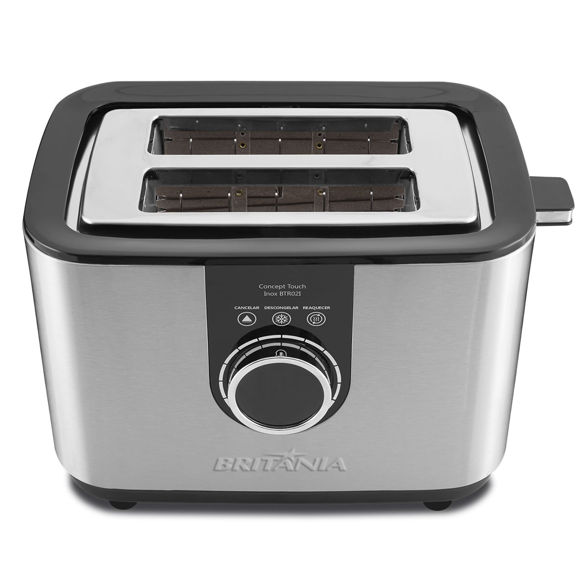 Torradeira Britânia Concept Touch BTR02I 7 Níveis Inox 850W - Camicado