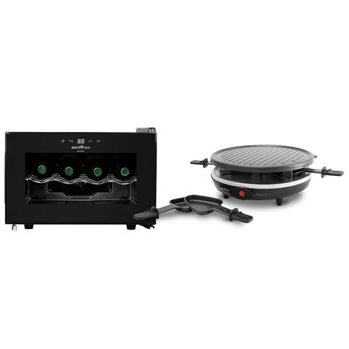 Kit Britânia Adega BAD08P 23L e Racleteira Grill BRA01P Menor preço em Kit Britânia Adega BAD08P 23L e Racleteira Grill BRA01P