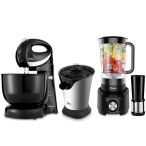 Kit Cozinha Gourmet Philco Black Menor preço em Kit Cozinha Gourmet Philco Black