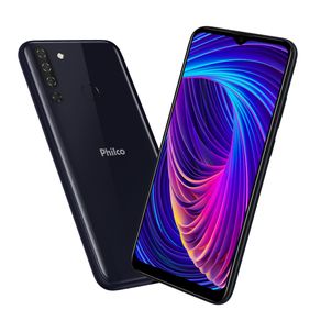 Smartphone Philco Hit P12 Dark Blue 128GB 6,52’’ HD+ - Bivolt Menor preço em Smartphone Philco Hit P12 Dark Blue 128GB 6,52’’ HD+ - Bivolt