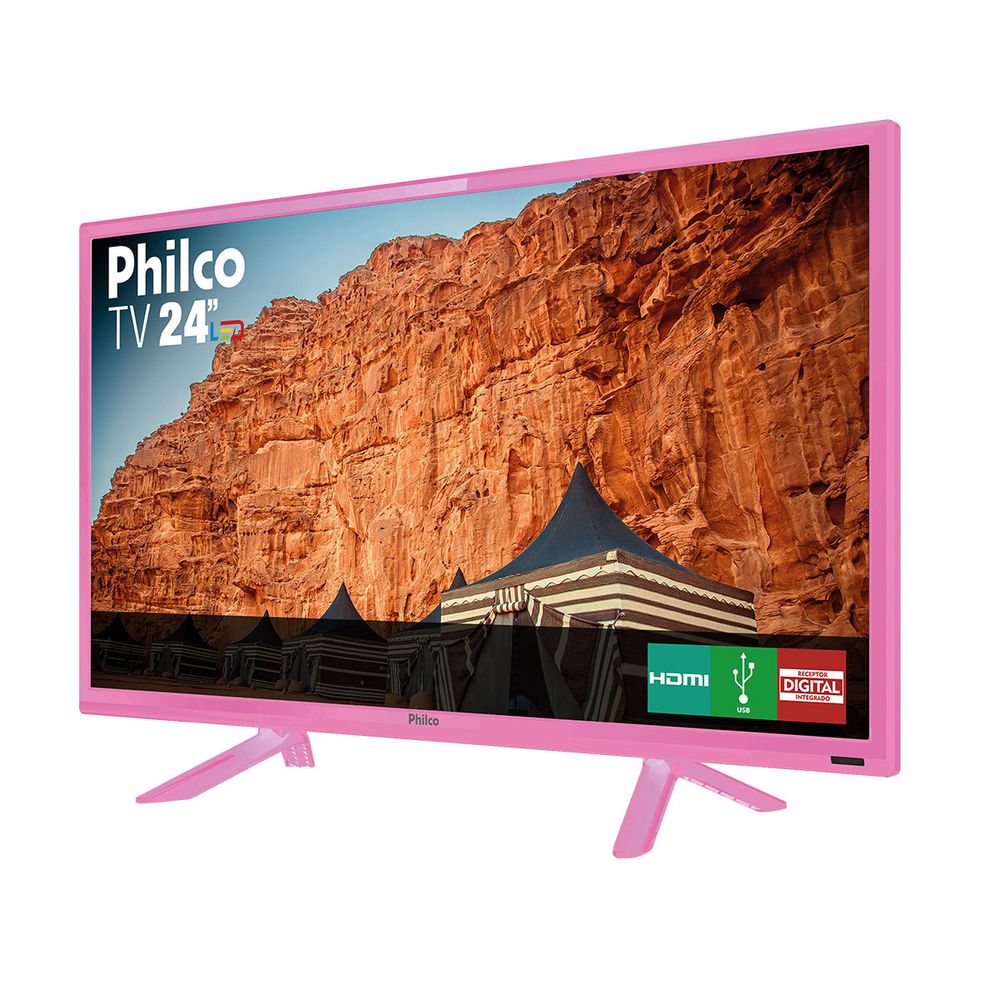 TV Philco 24” PTV24C10DR LED Digital Rosa - Outlet - Philco