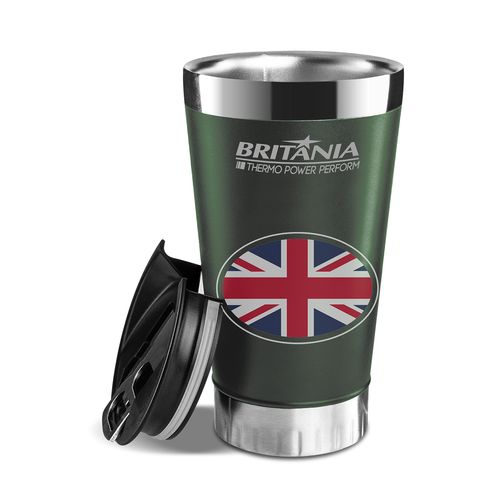 Copo Térmico com Tampa 475ml Britânia BTH01VD Quente ou Frio - Inox é boa?