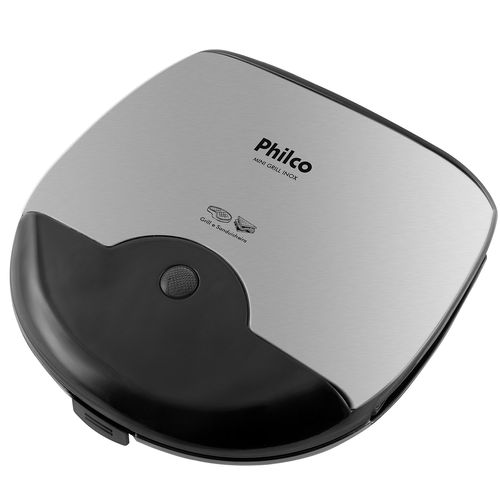 Mini Grill e Sanduicheira Philco Inox Preto 750W Menor preço em Mini Grill e Sanduicheira Philco Inox Preto 750W