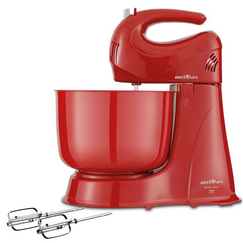 Batedeira Britânia Pérola Maxx Vermelha 400W- Outlet Menor preço em Batedeira Britânia Pérola Maxx Vermelha 400W- Outlet