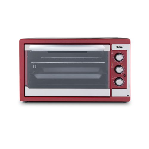 Forno Elétrico Philco PFE46V Rotisserie Turbo 46L Vermelho - Outlet - 127V Menor preço em Forno Elétrico Philco PFE46V Rotisserie Turbo 46L Vermelho - Outlet - 127V
