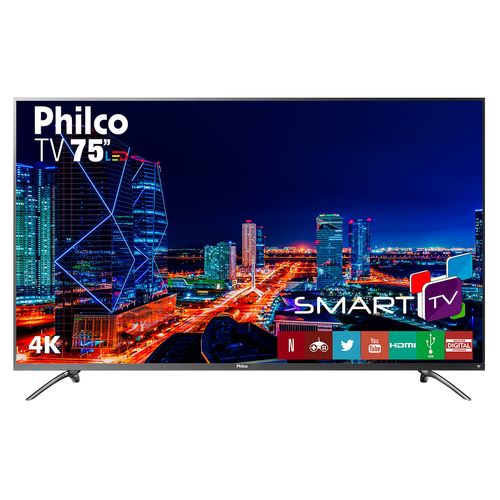Menor preço em Smart TV Philco 75"  PTV75E30DSWNT 4K LED - Netflix - Outlet - Bivolt