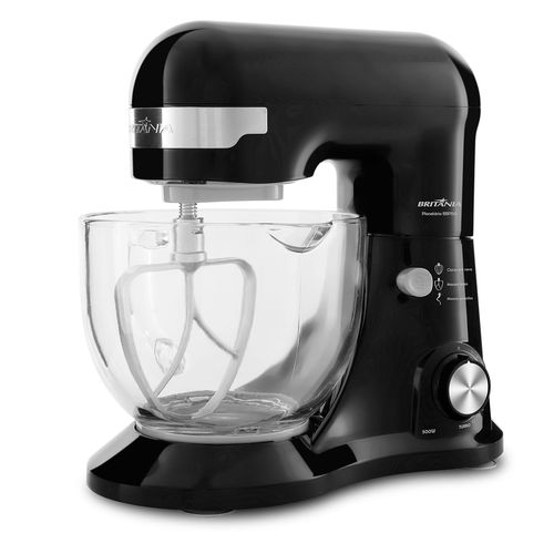 Batedeira Planetária Britânia BBP515 Preta Turbo Glass 500W - Outlet Menor preço em Batedeira Planetária Britânia BBP515 Preta Turbo Glass 500W - Outlet