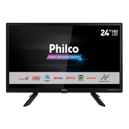 Smart TV Philco 24” PTV24G50SN D-LED Midiacast – Netflix - Outlet - Bivolt Menor preço em Smart TV Philco 24” PTV24G50SN D-LED Midiacast – Netflix - Outlet - Bivolt