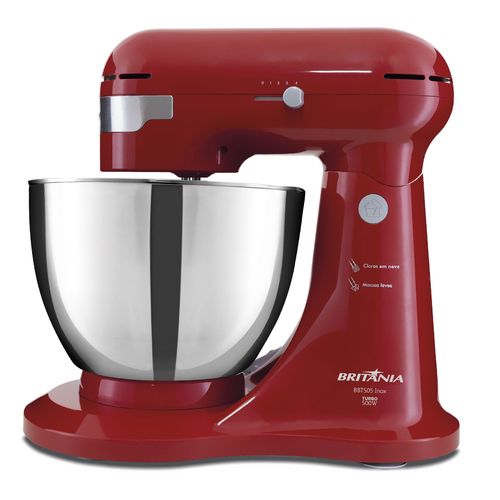 Batedeira Britânia BBT505V Turbo Inox 500W Vermelha - Outlet Menor preço em Batedeira Britânia BBT505V Turbo Inox 500W Vermelha - Outlet