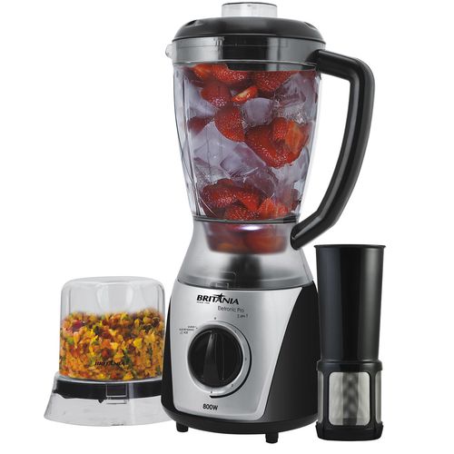 Liquidificador Britânia Eletronic Pro 2 em 1 900W Preto - Outlet Menor preço em Liquidificador Britânia Eletronic Pro 2 em 1 900W Preto - Outlet