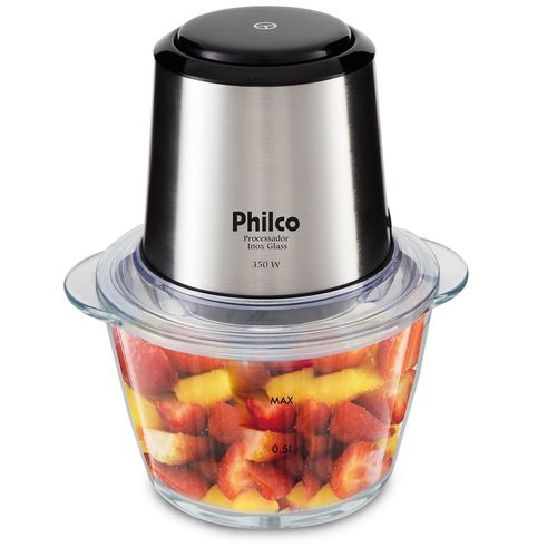 Processador Philco Inox Glass 350W PPS01I - Outlet Menor preço em Processador Philco Inox Glass 350W PPS01I - Outlet