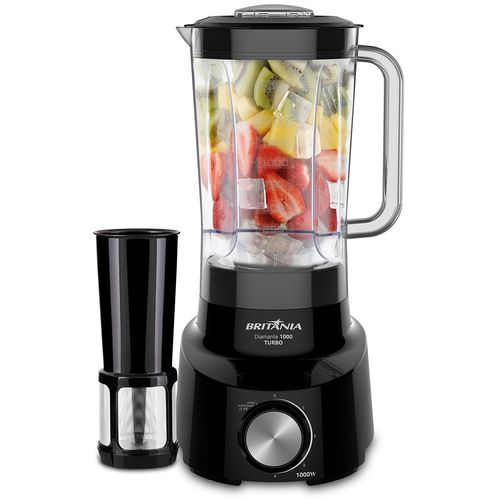 Liquidificador Britânia BLQ Diamante 1000P Turbo 1000W Preto - Outlet Menor preço em Liquidificador Britânia BLQ Diamante 1000P Turbo 1000W Preto - Outlet