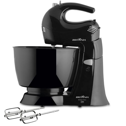 Batedeira Britânia Bellagio Maxx Preta 400W - Outlet Menor preço em Batedeira Britânia Bellagio Maxx Preta 400W - Outlet