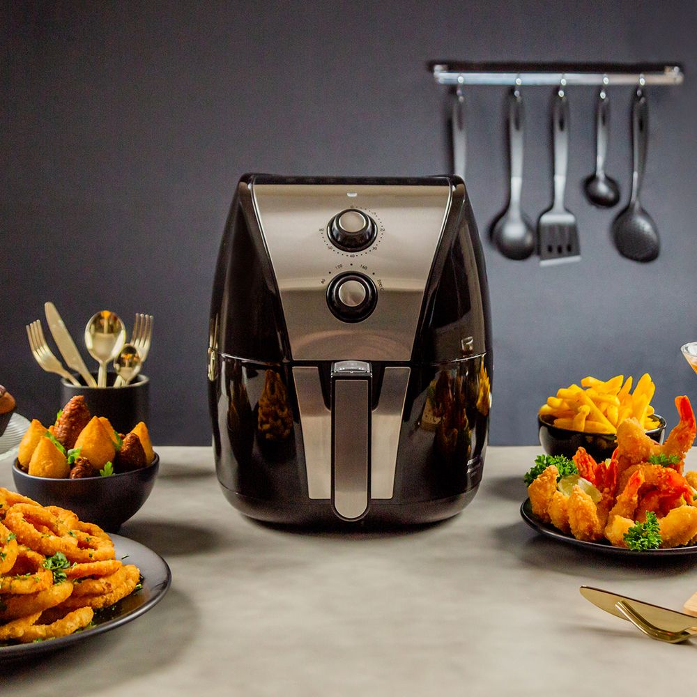 Fritadeira Air Fryer Britânia BFR40PI 5L Antiaderente 1500W - Outlet ...