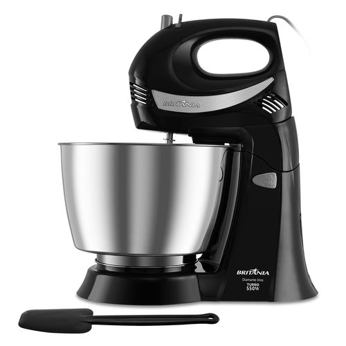 Batedeira Britânia Diamante Inox Turbo 550W Preta - Outlet Menor preço em Batedeira Britânia Diamante Inox Turbo 550W Preta - Outlet