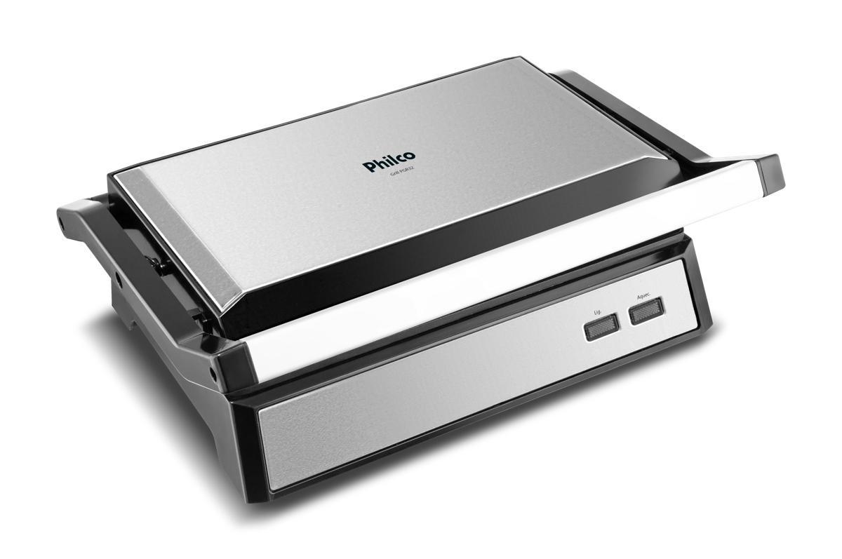 Grill Philco 2 em 1 PGR32 Chapa com Abertura 180°