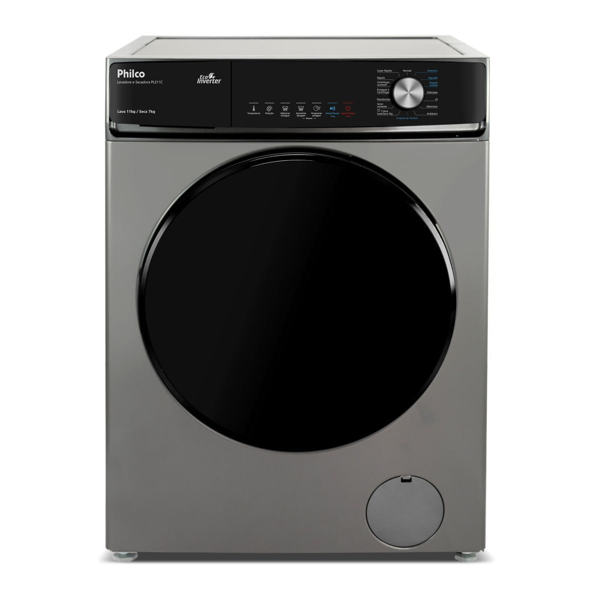 Lava e Seca 11Kg Philco Inverter 16 Programas PLS11C