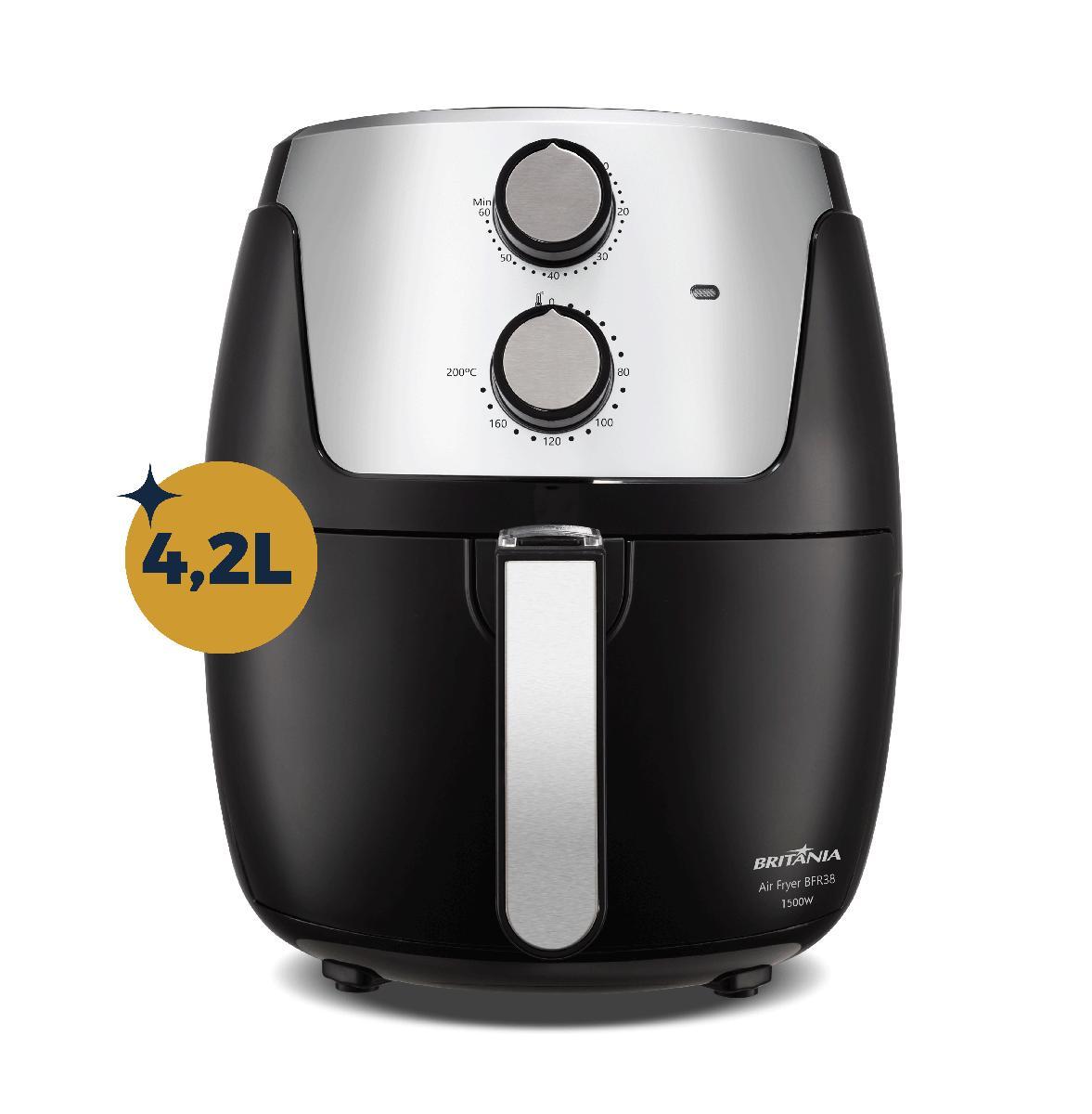 Air Fryer Britânia 4,2L Dura Mais 1500W BFR38