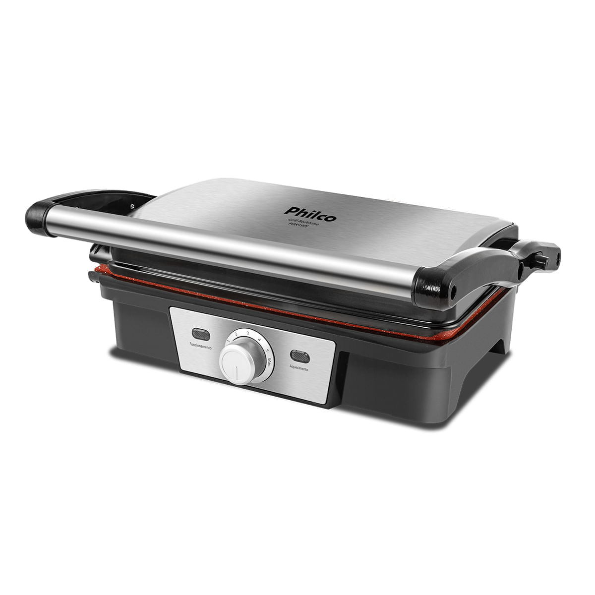 Grill Philco PGR19PI Revestimento Redstone 7 temperaturas