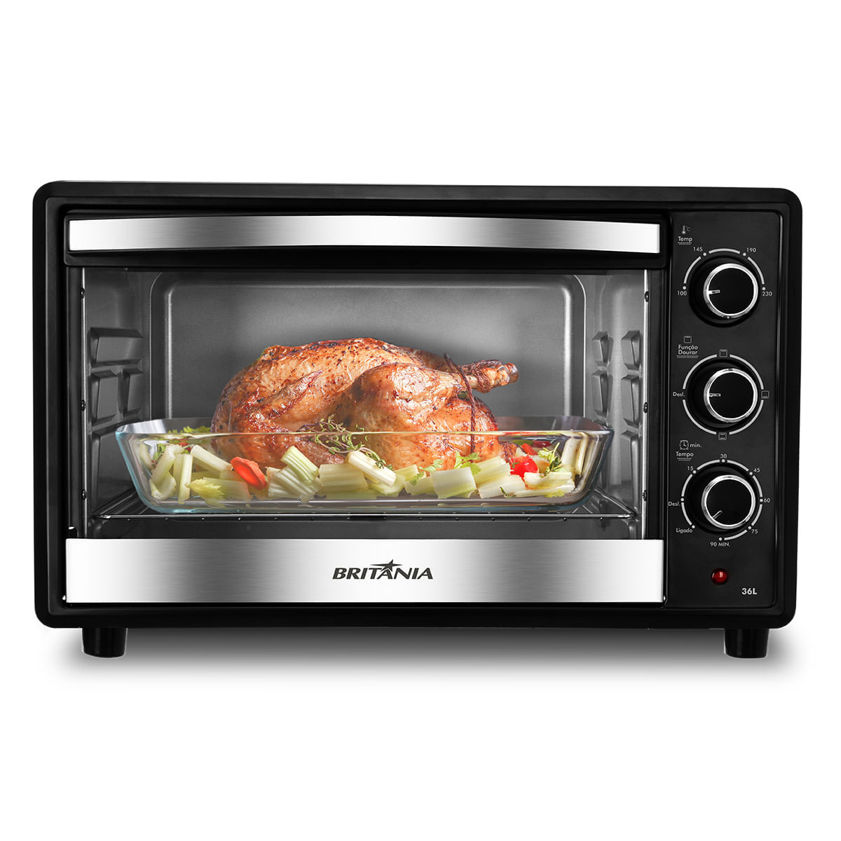 Forno Elétrico Britânia 36L Preto 2 Resistências BFE40P