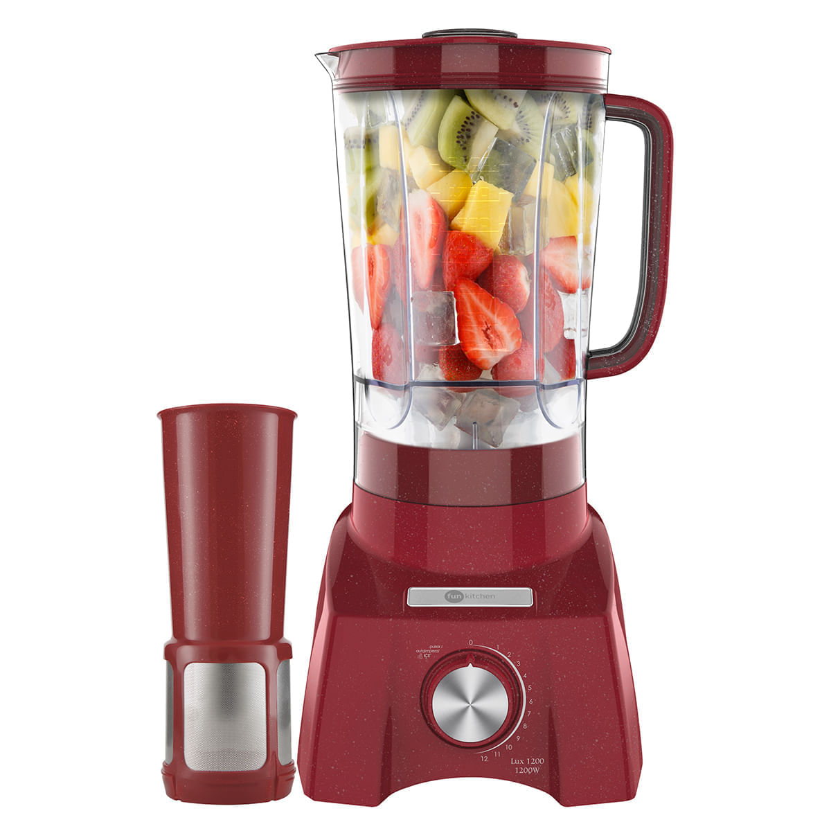 Liquidificador Fun Kitchen Lux 1200 Vermelho 1200W