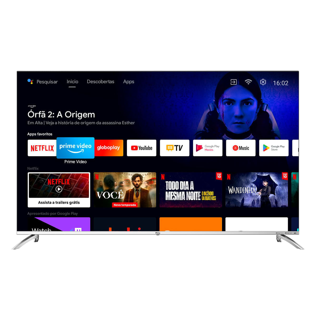 Smart TV 58" Philco Android TV 4K LED PTV58G7PAGCSBL