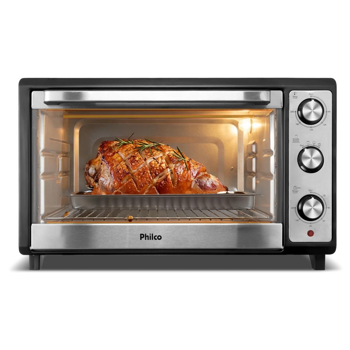 Forno Elétrico Philco 60L Inox Multifunções 1800W PFE60I