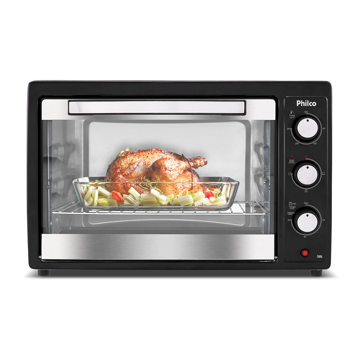 Forno Elétrico Philco 38L Preto Dupla Resistência PFE42P